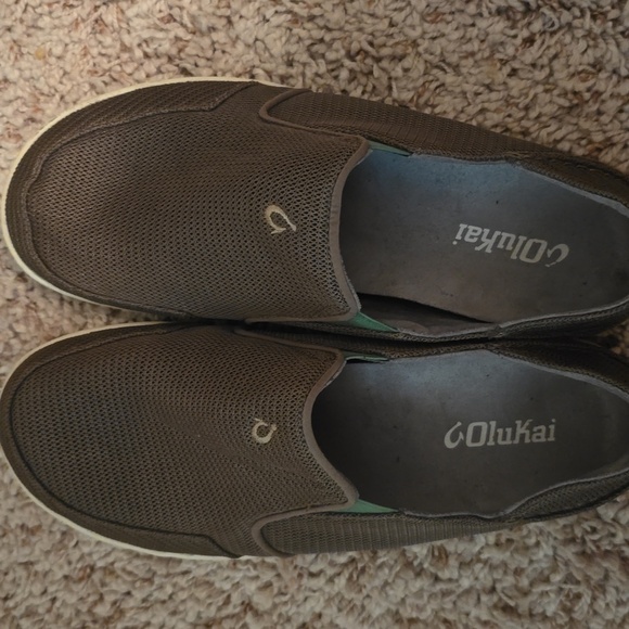 Olukai Men's Brown Slip-On Casual Loafers Size 8 (0817) - Picture 7 of 9